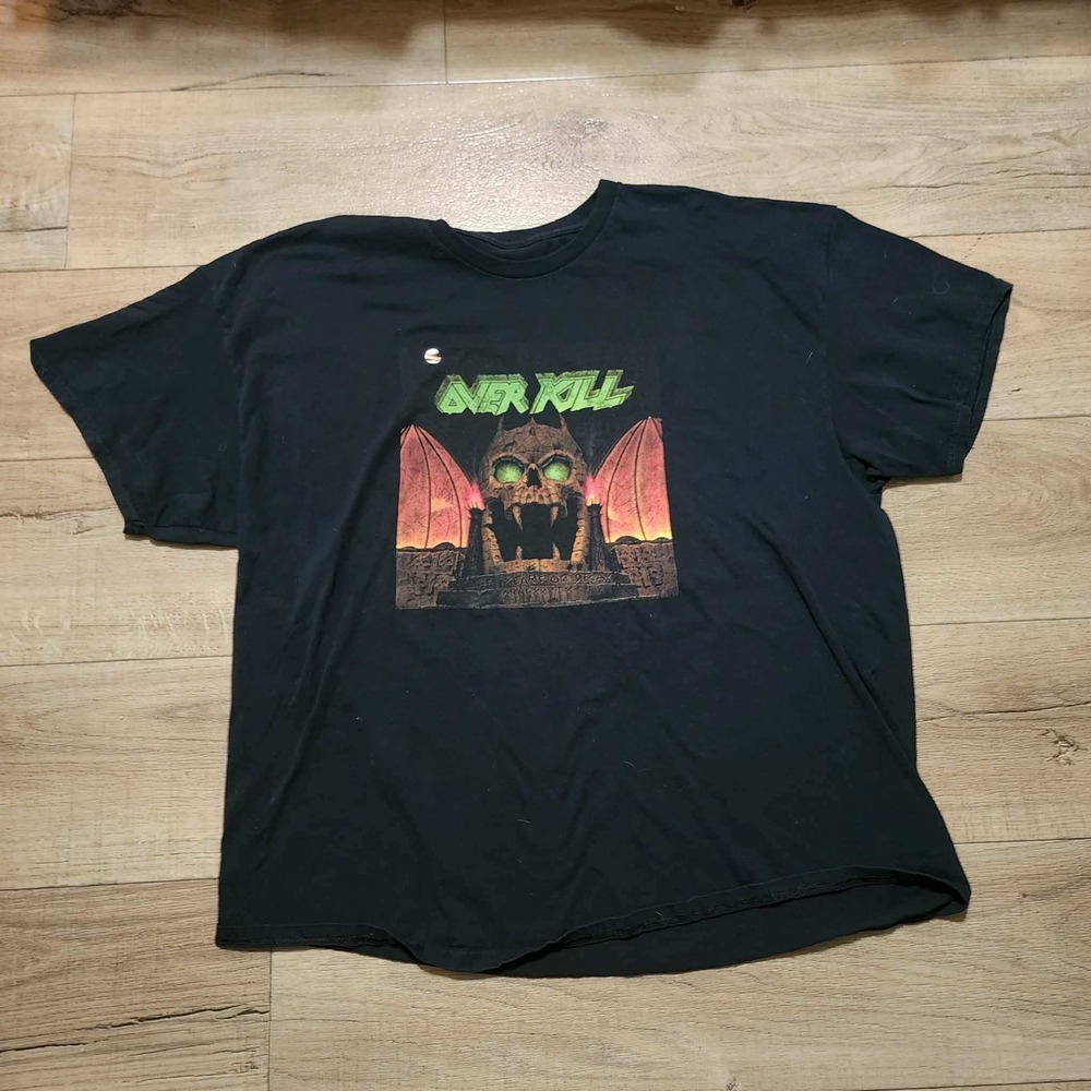 Over kill The Years of Decay Metal Band Tee Black Graphic T-Shirt Mens XL